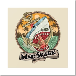 Mad Shark Posters and Art